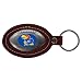 NCAA Kansas Jayhawks Leather Football Key Tag