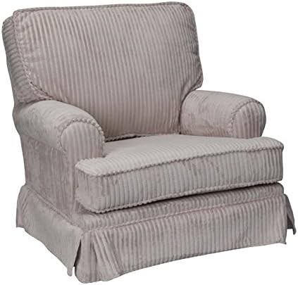 The Rockabye Glider Square Back Glider, Chenille Tan