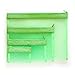 Multi Purpose 4 Piece Mesh Bag Set for Travel, Office Supplies, Cosmetic, Paper, Bill and Credit Card Bag (Green)