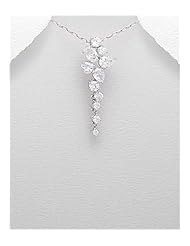 CZ Pendant Necklace In 92.5 Sterling Silver