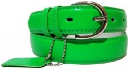 Genuine Leather Women's Dress Belt Basic Colors FD Green