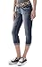WallFlower Juniors Belted Denim Cuffed Capri