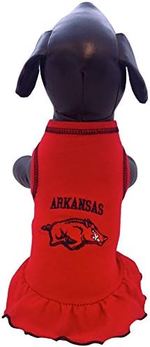 Arkansas Razorbacks Cheerleader Dog Dress Tiny