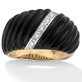 Recon. Onyx/Diamond Accent Ring