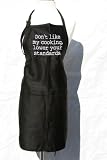 Black Embroidered Apron If you don't like my cooking, lower your standards