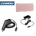 Electronics : Rapid Car Charger with IC Chip + Home Travel Charger + Pink Premium Horizontal Leather Case with Belt Clip for HTC 8925 Tilt, PPC-6800, XV6800, Mogul, Wing, 8525, Dash, S620 Excalibur, MDA, 8125 Smartphone