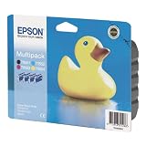 Epson T0556 Multipack d'origine T055 Cartouche Noire + 3 Couleurs pour R245 RX420 RX425 RX520par Epson