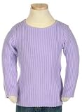 Little Girls' Round Neck Ribbed Sweater