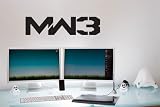 Call of Duty MW3 Wall Art Black Decal Peel and Stick