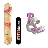2012 System Vibe 153cm Womens Snowboard Package + Siren Leaf Bindings