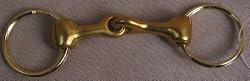 Brass Snaffle Bit Key Ring