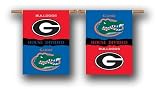 BSI Georgia Bulldogs-Florida Gators Two-sided 28in. x 40in. House Divided Rivalry Banner Flag