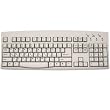 Hebrew English Ivory Computer Keyboard with Black Letters Characters Wired PS2 Connection