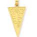 14k Class of 2010 Flag Pendant
