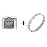 Smug Face Italian Charm Bracelet