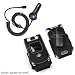 2 Pieces Value Combo Of Motorola Razr V3, V3c, V3m, V3i, V3t, V3e OEM Original Vehicle Power Car Charger with IC Chip SYN0847 + Protective Body Glove Scuba Case with Belt Clip