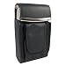 Genuine Soft Leather Fliptop Cigarette Case w/ Lighter Holders in Choice of Colors