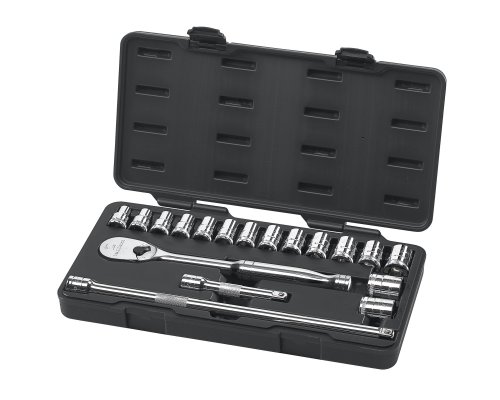 GearWrench 80708 18 Piece 1/2-Inch Drive Metric Socket Set On Sale