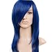 Dark Blue Long Length Anime Cosplay Costume Wig
