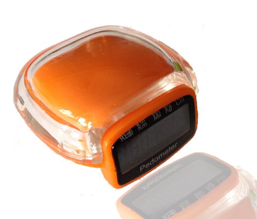 Multi-function Pedometer - ADDED FEATURES: Step Counter, Calculate Calories Burnt, Digital Clock & More *Colour: Orange*