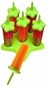 Tovolo Star Ice Pop Molds, Set of 6, Green