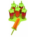 Tovolo Star Ice Pop Molds, Set of 6, Green