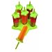 Tovolo Star Ice Pop Molds, Set of 6, Green