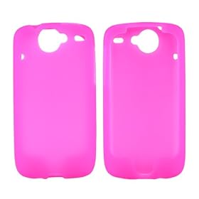 for Google Nexus One Silicone Case Rubber Skin Hot Pink