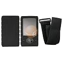 BLACK SPORT SKIN CASE ARMBAND FOR MICROSOFT ZUNE 30GB