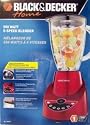 Black & Decker BL1900R 5-Speed Blender with 48-Ounce Glass Jar, Red