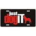 New  Belgian Malinois ... Just Dog It  License Plate Dog