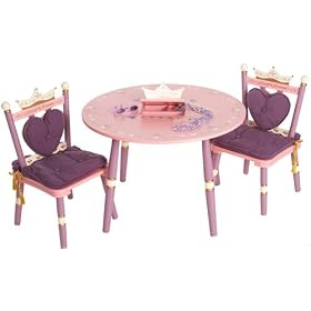 Levels of Discovery Princess Child's Table and Two Chair Set by Levels of Discovery