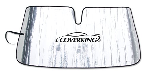 CoverkingCustom Windshield Sunshade for Select Chevrolet Silverado Models - Reflective Mylar Foam (Silver)