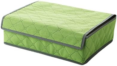 Dianpo New 24 cells Foldable Drawer Dividers, Storage Boxes, Closet Organizers, Under Bed Organizer, for Clothing, Shoes, Underwear, Bra, Socks,Green