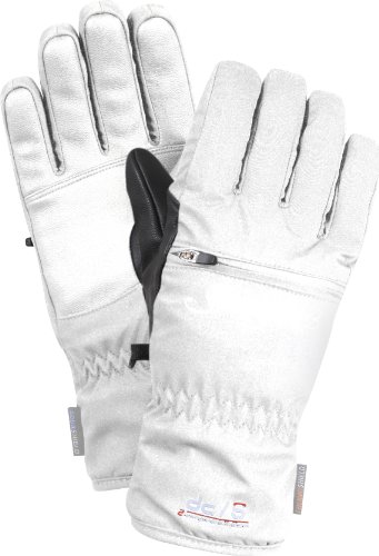 Ziener Damen Skihandschuh KUBA AS DCS, white, 8 Preisvergleich