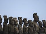 Ahu Tongariki, Easter Island (Rapa Nui), Unesco World Heritage Site, Chile, South America Art Photographic Poster Print by Michael Snell, 32x24