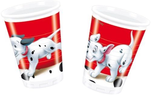 101 Dalmations Birthday Party - 101 Dalmations Plastic Party Cups x 8