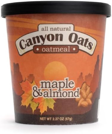 Canyon Oats Oatmeal, Maple and Almond, 2.74 Ounce (Pack of 4)