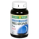 Nature's Bounty Melatonin, 5 mg, 60 Tablets (Pack of 3)