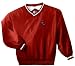 Personalized custom embroidered ice hockey player design on nylon windshirt