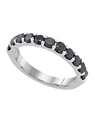 1.02CTW-DIA BLACK DIAMOND MACHINE-SET BAND