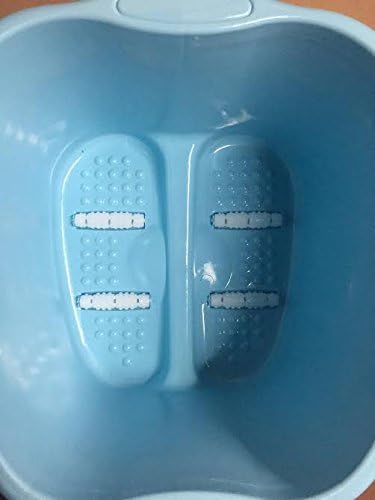 Rohobo Foot Detox Massage Spa Bucket with Foot Massage Roller,blue Color