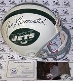 Joe Namath Autographed New York Jets Authentic Full Size Throwback Football Helmet