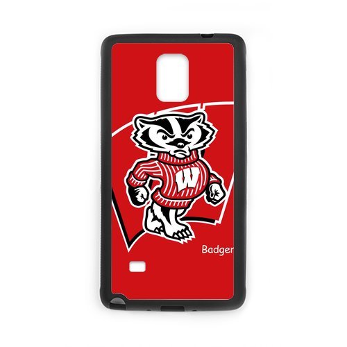 Generic Custom Personalized Design NCAA University of Wisconsin Badgers Team Logo Plastic and TPU Case Cover for SamsungGalaxy Note4
