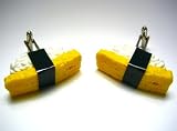 Tamgao Japanese Egg Omelette Sushi Roll Cufflinks w/Gift Box