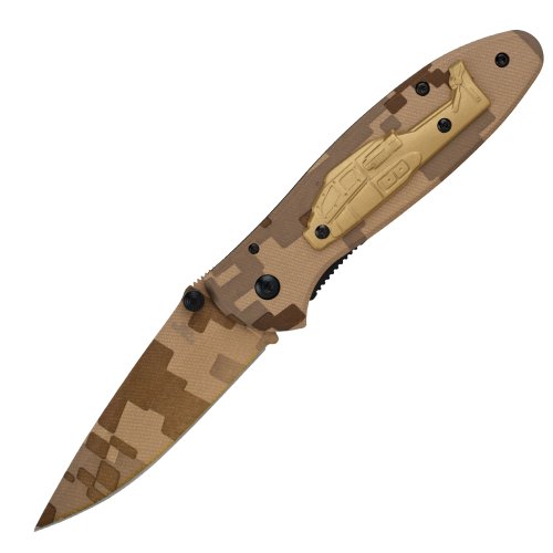 Whetstone Cutlery's Desert Heli Blade Digital Camo Knife, Desert Camo