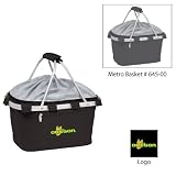 Oregon Ducks NCAA Metro Basket (Black) (Embroidered Logo)