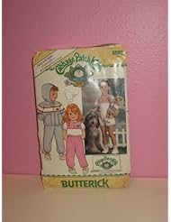 Art and Craft Supply: Butterick 6589 Cabbage Patch Kids Vintage Doll Outfit Pattern + Transfers - Size 6X - Butterick