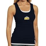 Denver Nuggets Ladies Navy Blue Harmony Layered Tank Top (Small)