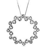 14K White Gold 1.20 Carat Diamond Square Broach